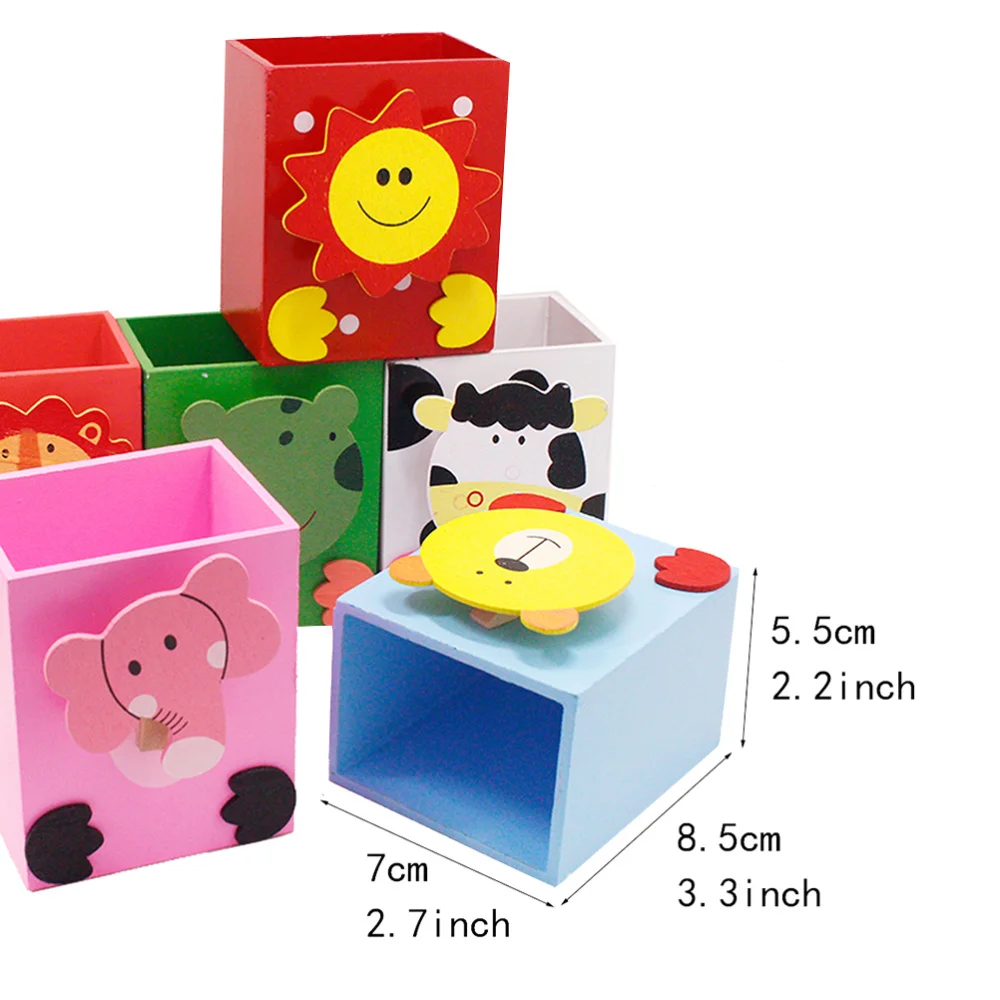 6 Pcs Wooden Pen Holder with Clip Desktop Animal Pattern Pen Pencil Holder Writing Desk Stationery Organizer Makeup Brush Storag
6 Pcs Wooden Pen Holder with Clip Desktop Animal Pattern Pen Pencil Holder Writing Desk Stationery Organizer Makeup Brush Storag
