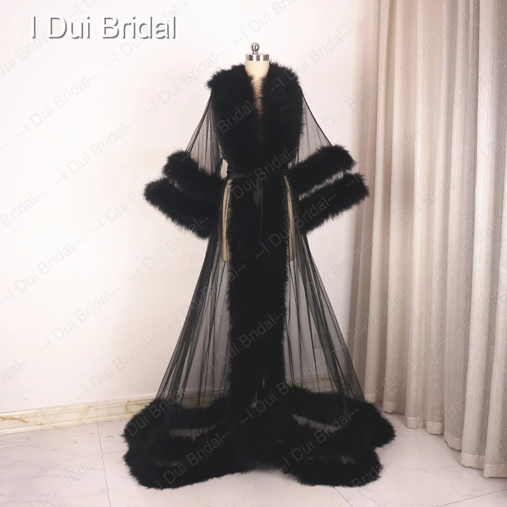 Luxury Marabou Robe with Belt Real Photo Double Row Feather Trimmed Dressing Gown Photo shooting Kimono Boudoir Robe 
Luxury Marabou Robe with Belt Real Photo Double Row Feather Trimmed Dressing Gown Photo shooting Kimono Boudoir Robe