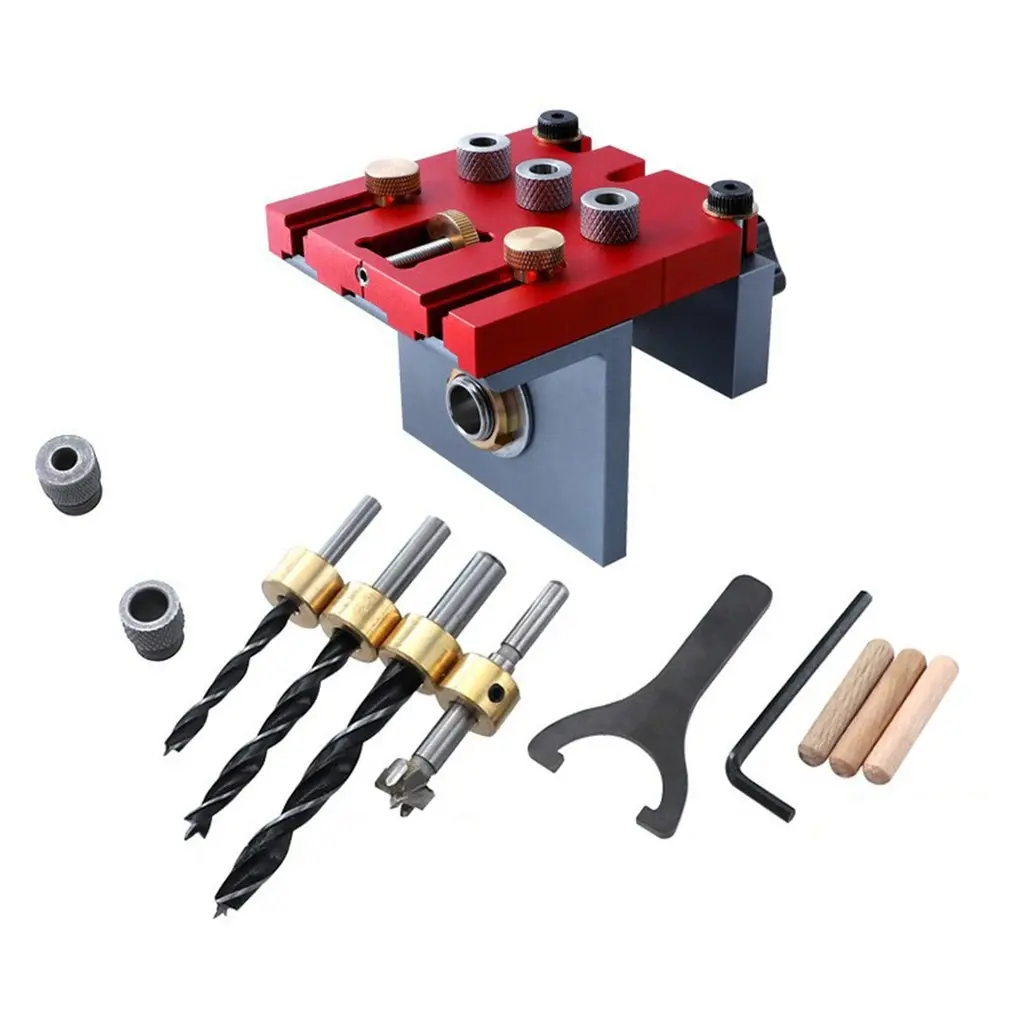 Woodworking Doweling Jig Kit Hole Drill Guide Dowel Jig Hole Drilling Locator With 6/8/10/15mm Drill Bit Woodworker DIY Tool
Woodworking Doweling Jig Kit Hole Drill Guide Dowel Jig Hole Drilling Locator With 6/8/10/15mm Drill Bit Woodworker DIY Tool