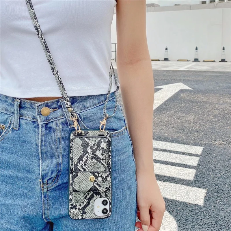 Snake skin leather strap wallet case for iphone 11 cases lanyard woman cover for iphone 11 Pro XR X XS Max 7 8 Plus luxury funda
Snake skin leather strap wallet case for iphone 11 cases lanyard woman cover for iphone 11 Pro XR X XS Max 7 8 Plus luxury funda