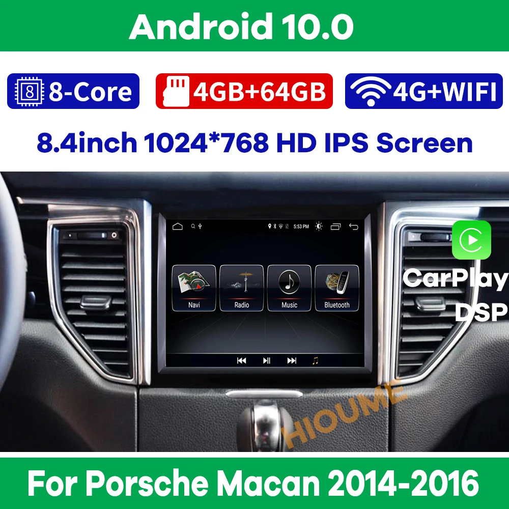 Автомагнитола для Porsche Macan 8,4-2014, 2016 дюйма, Android 10, IPS HD экран, DSP, 4G, пусть Carplay 360, камера объемного обзора
Автомагнитола для Porsche Macan 8,4-2014, 2016 дюйма, Android 10, IPS HD экран, DSP, 4G, пусть Carplay 360, камера объемного обзора
