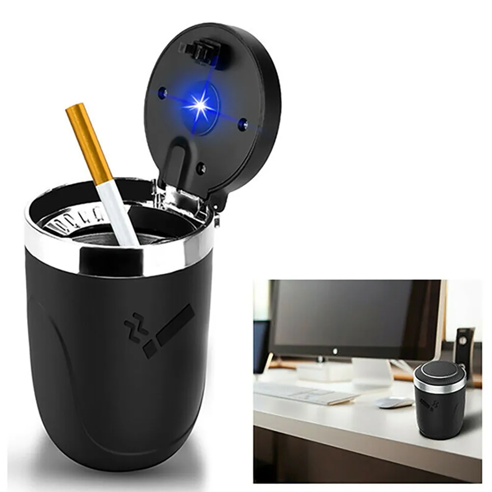 Black Car Ashtra/y With Lid LED Car Lighting Ashtra/y For Cup Holders Black ABS+metal Liner Car Ashtray
Black Car Ashtra/y With Lid LED Car Lighting Ashtra/y For Cup Holders Black ABS+metal Liner Car Ashtray