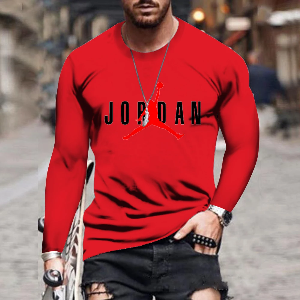 2021 new men's 3D printed solid color fall loose casual fashion round collar solid color long sleeve T-shirt large hot sellers
2021 new men's 3D printed solid color fall loose casual fashion round collar solid color long sleeve T-shirt large hot sellers