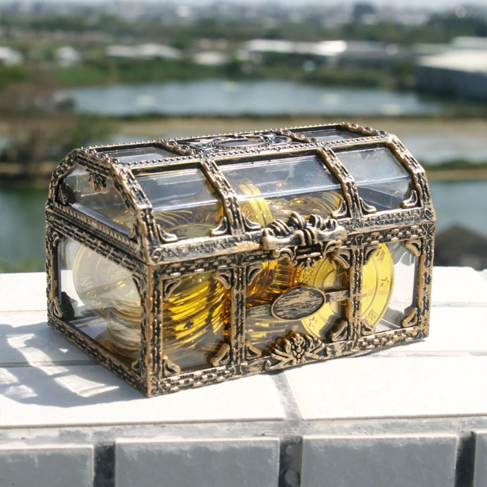 Plastic Transparent Pirate Treasure Box Crystal Gem Jewelry Box Storage Organizer Chest Box Treasure For Jewelry Gem Trinket Box
Plastic Transparent Pirate Treasure Box Crystal Gem Jewelry Box Storage Organizer Chest Box Treasure For Jewelry Gem Trinket Box
