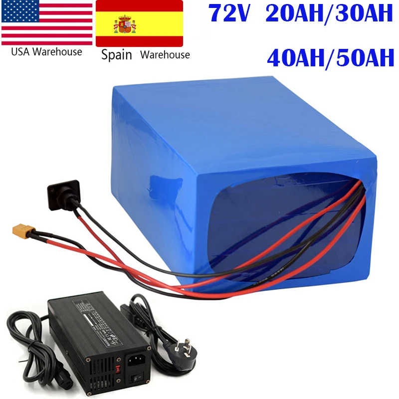 

No Tax To EU Ebike lithium ion battery 72v 5000w 7000W electric bike 72 Volt 40AH 30AH pack bateria scooter electric