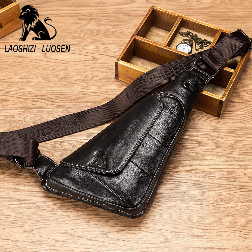 LAOSHIZI Male Chest Bag Genuine Leatuer Sling Bag Teenage Mini Leather Bag School Travel Cycling
LAOSHIZI Male Chest Bag Genuine Leatuer Sling Bag Teenage Mini Leather Bag School Travel Cycling