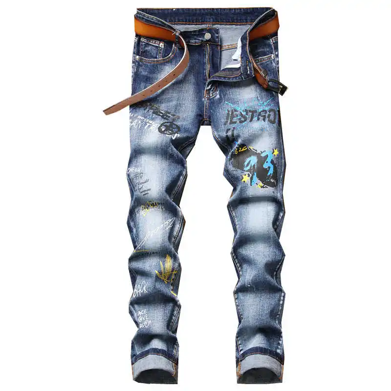 Straight New 2021 Offspring Embroidered Cat Beard White Men's Slim Micro-Elastic Denim Trendy Men's Trousers
Straight New 2021 Offspring Embroidered Cat Beard White Men's Slim Micro-Elastic Denim Trendy Men's Trousers