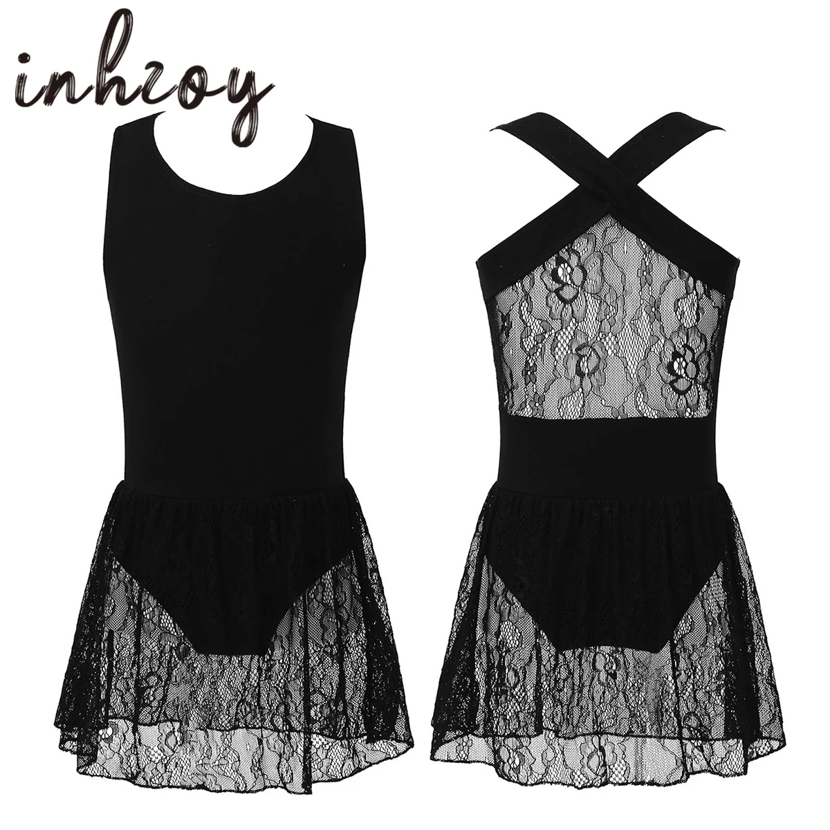 Kids Girls Ballet Dress Sleeveless Cross Back Lace Dance Dress Gymnastics Leotard Ballerina Dress Children Performance Dancewear
Kids Girls Ballet Dress Sleeveless Cross Back Lace Dance Dress Gymnastics Leotard Ballerina Dress Children Performance Dancewear