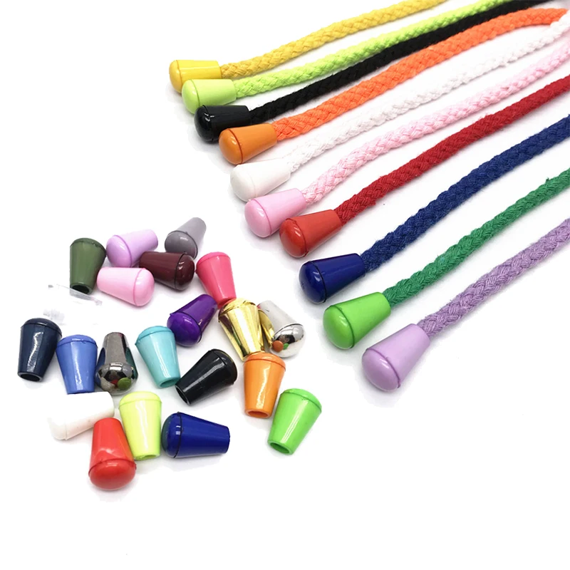 20 шт. пластиковые наконечники шнура для самостоятельной сборки с блокировкой