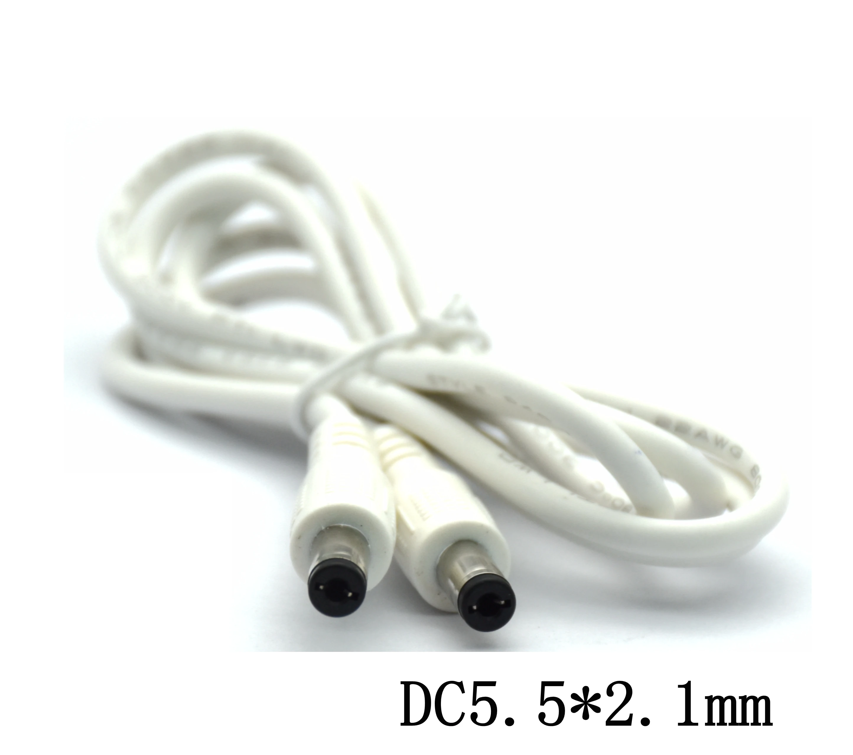 DC 5.5x2.1mm 1M DC Power Connector with Extension Extend Wire Cable black & white Cord Male To Male For LED or CCTV Car Charger
DC 5.5x2.1mm 1M DC Power Connector with Extension Extend Wire Cable black & white Cord Male To Male For LED or CCTV Car Charger