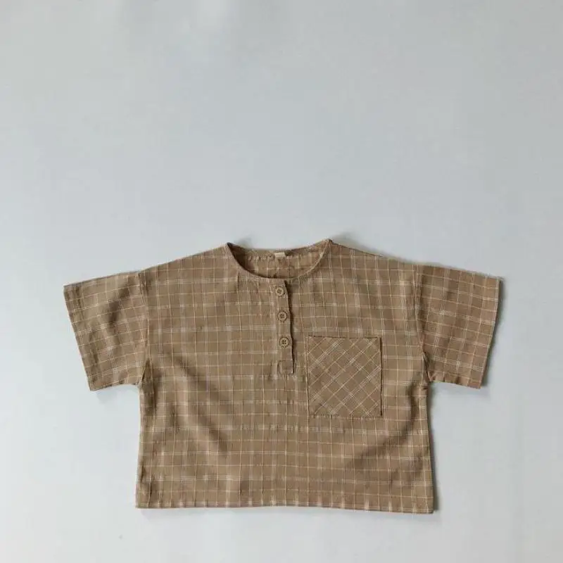 Summer New Clothes Fashion Casual Plaid Short Sleeve Shirt T-shirt Kid Baby Boy Girl Cotton O-neck Lightweight Blouse
Summer New Clothes Fashion Casual Plaid Short Sleeve Shirt T-shirt Kid Baby Boy Girl Cotton O-neck Lightweight Blouse