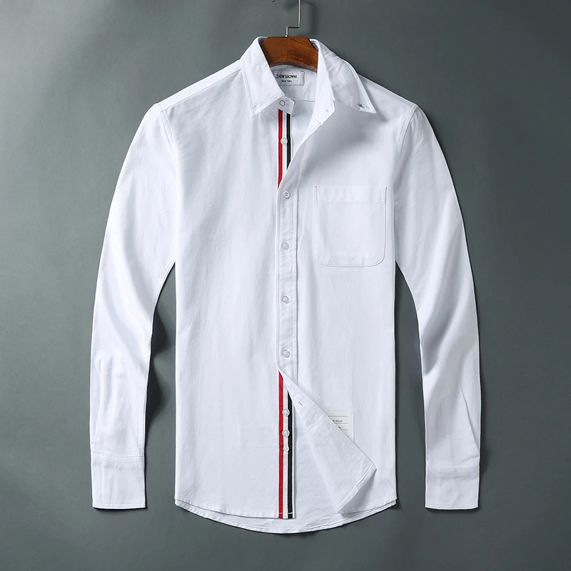 2021 Fashion Brand Shirts Men Slim White Long Sleeve Casual Shirt Turn Down Collar Oxford Striped Solid Men's Clothing
2021 Fashion Brand Shirts Men Slim White Long Sleeve Casual Shirt Turn Down Collar Oxford Striped Solid Men's Clothing