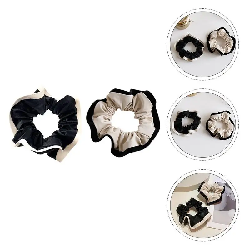 2pcs Black and Beige Leather Hair Bobbles Hair Accessories Hair Scrunchy Headdress Hair Ropes
2pcs Black and Beige Leather Hair Bobbles Hair Accessories Hair Scrunchy Headdress Hair Ropes