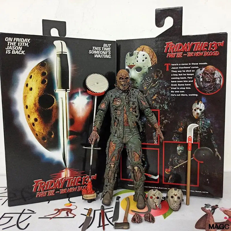 NECA Jason Voorhees Action Figure Part VII A New Blood Jason Voorhees Halloween PVC Toy Christmas Halloween Gift 7"
NECA Jason Voorhees Action Figure Part VII A New Blood Jason Voorhees Halloween PVC Toy Christmas Halloween Gift 7"