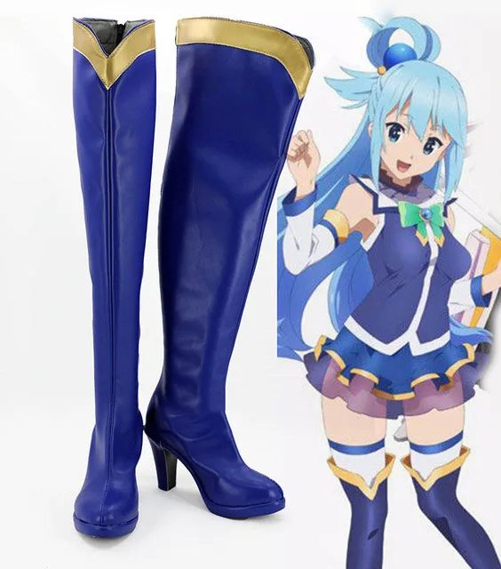 Aqua Cosplay Boots Anime Costume Kono Subarashii Sekai ni Shukufuku Wo! Aqua Wig Shoes Women Uniform Halloween Party Costumes
Aqua Cosplay Boots Anime Costume Kono Subarashii Sekai ni Shukufuku Wo! Aqua Wig Shoes Women Uniform Halloween Party Costumes