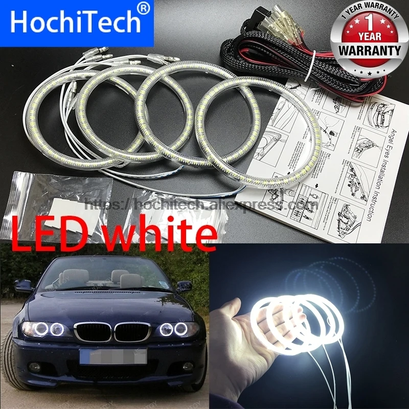 HochiTech for BMW E46 convertible facelift with xenon car styling Ultra bright 6000K White SMD LED Angel Eyes Halo Rings
HochiTech for BMW E46 convertible facelift with xenon car styling Ultra bright 6000K White SMD LED Angel Eyes Halo Rings