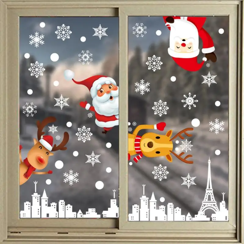 1PC Christmas Window Wall Stickers Snowflake Santa Elk Christmas Colorful Glass Sticker Happy New Year 2022 Home Decoration
1PC Christmas Window Wall Stickers Snowflake Santa Elk Christmas Colorful Glass Sticker Happy New Year 2022 Home Decoration