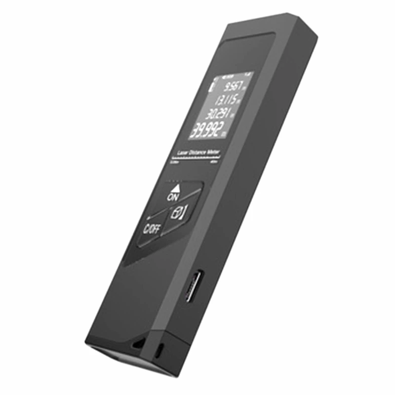 Цифровой дальномер с ручкой, измеритель расстояния 40 м с зарядкой 
Цифровой дальномер с ручкой, измеритель расстояния 40 м с зарядкой