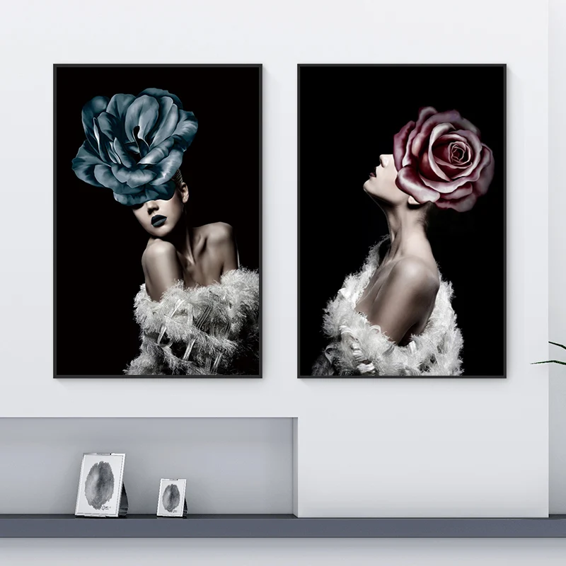 Sexy Flower Woman Decorative Prints Wall Painting On Canvas Modern Art Loft Wall Office Picture For Living Room Decor Poster
Sexy Flower Woman Decorative Prints Wall Painting On Canvas Modern Art Loft Wall Office Picture For Living Room Decor Poster