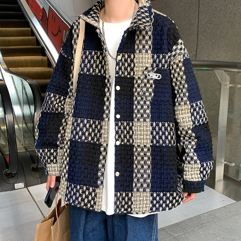 2022 New Autumn Casual Fashion Jacket Coats Korean Style Embroidery Woven Plaid Coat Mens Jackets Streetwear Overcoat 5XL-M
2022 New Autumn Casual Fashion Jacket Coats Korean Style Embroidery Woven Plaid Coat Mens Jackets Streetwear Overcoat 5XL-M