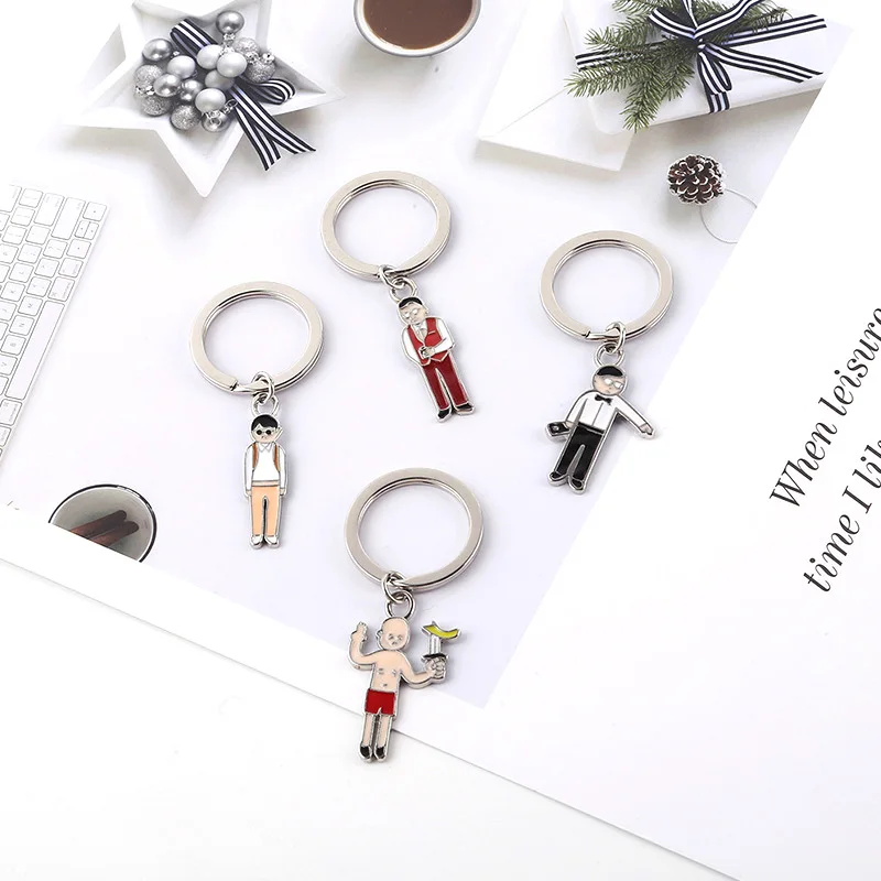 Cute Mini Cartoon People Keychains Simple Metal Person Keychain Women Man Fashion Key Accessory Car Keyrings Gifts
Cute Mini Cartoon People Keychains Simple Metal Person Keychain Women Man Fashion Key Accessory Car Keyrings Gifts