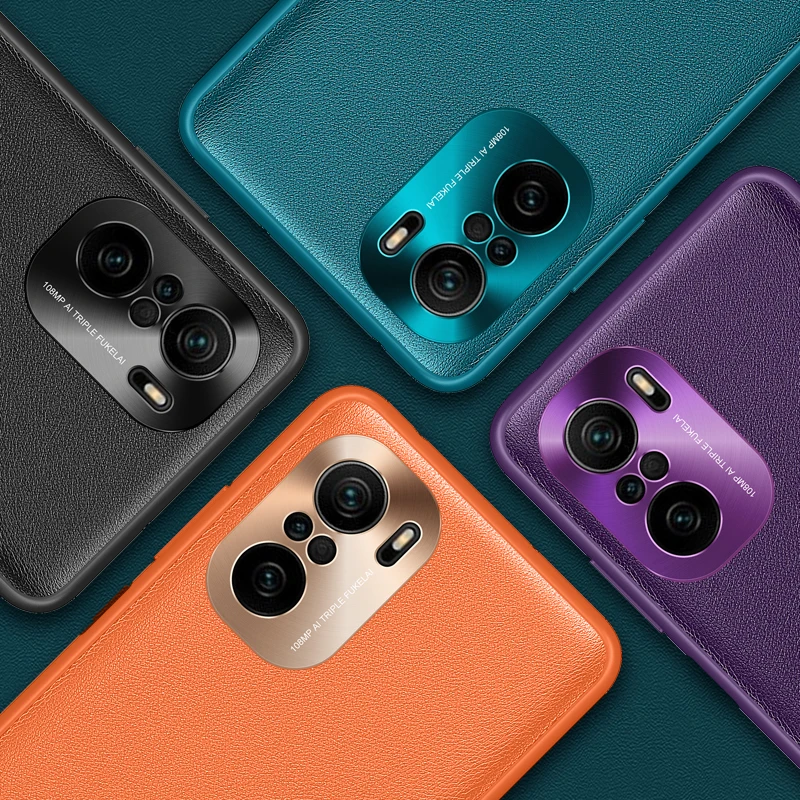 For Xiaomi POCO F3 Case Luxury Metal Camera Protection Leather Hard Back Cover For M3 X3 Pro NFC Redmi Note 10 Pro Mi 11 Lite
For Xiaomi POCO F3 Case Luxury Metal Camera Protection Leather Hard Back Cover For M3 X3 Pro NFC Redmi Note 10 Pro Mi 11 Lite