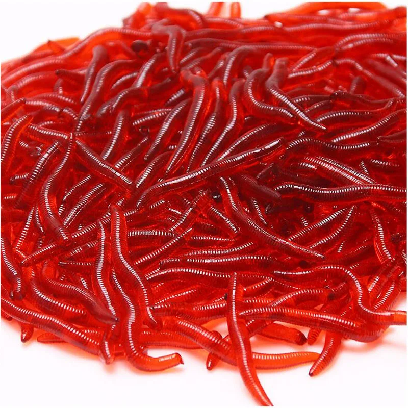 100Pcs/50Pcs Bionic Red Earthworm Silicone Soft Silicone Bait Worms Carp Fishing Lure Set Artificial Fish Tackle Baits
100Pcs/50Pcs Bionic Red Earthworm Silicone Soft Silicone Bait Worms Carp Fishing Lure Set Artificial Fish Tackle Baits