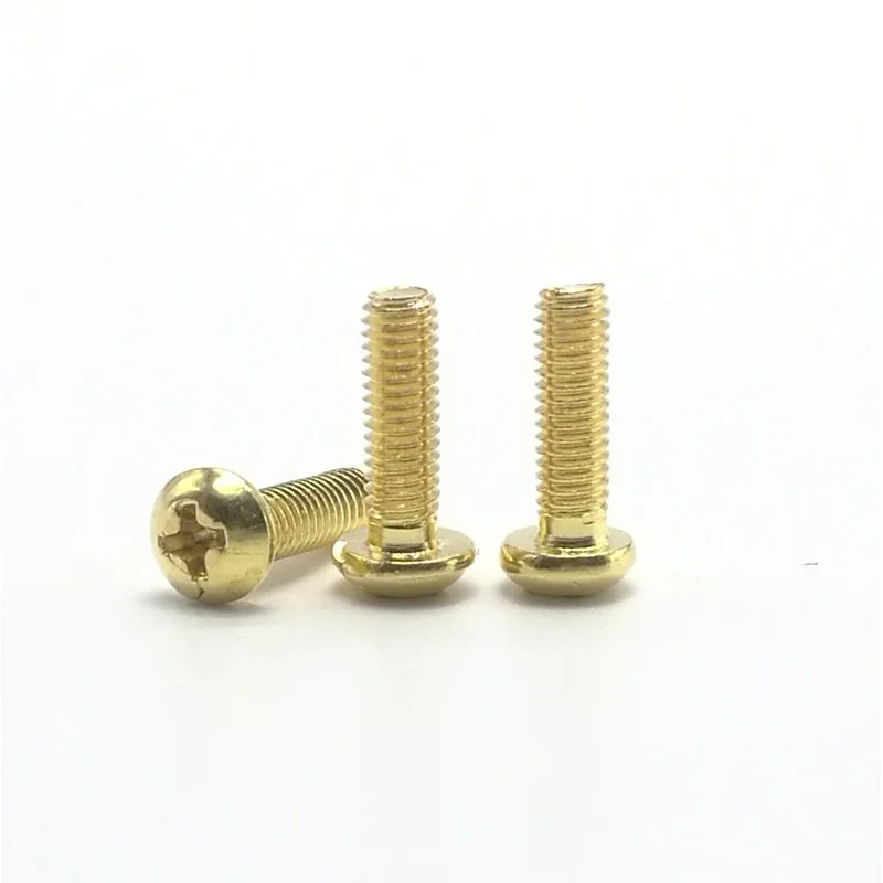 50pcs/lot M2 M2.5 M3 M4 DIN7985 GB818 Brass Cross Recessed Pan Head PM Screws Phillips Screws 
50pcs/lot M2 M2.5 M3 M4 DIN7985 GB818 Brass Cross Recessed Pan Head PM Screws Phillips Screws