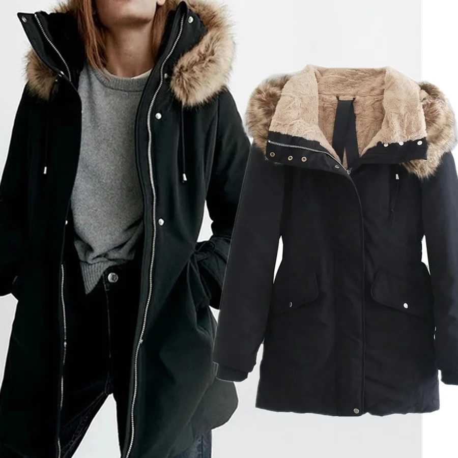 Dave&Di Fashion Coat Women Simple Winter Trench England High Street Vintage Pockets Hooded Collect Wasit Long Parka Coat Women 
Dave&Di Fashion Coat Women Simple Winter Trench England High Street Vintage Pockets Hooded Collect Wasit Long Parka Coat Women