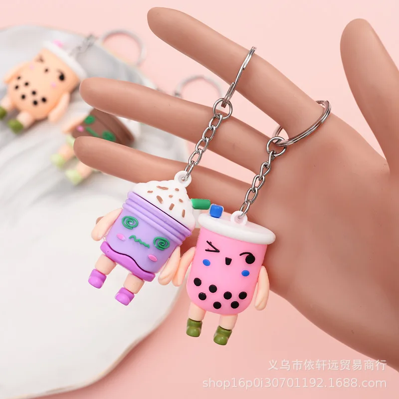 New Cute Boba Keychain Cartoon Silicone Coffee Milk Tea Keychain Ring For Women Backpack Car Keychains Accessories Sleutelhanger
New Cute Boba Keychain Cartoon Silicone Coffee Milk Tea Keychain Ring For Women Backpack Car Keychains Accessories Sleutelhanger