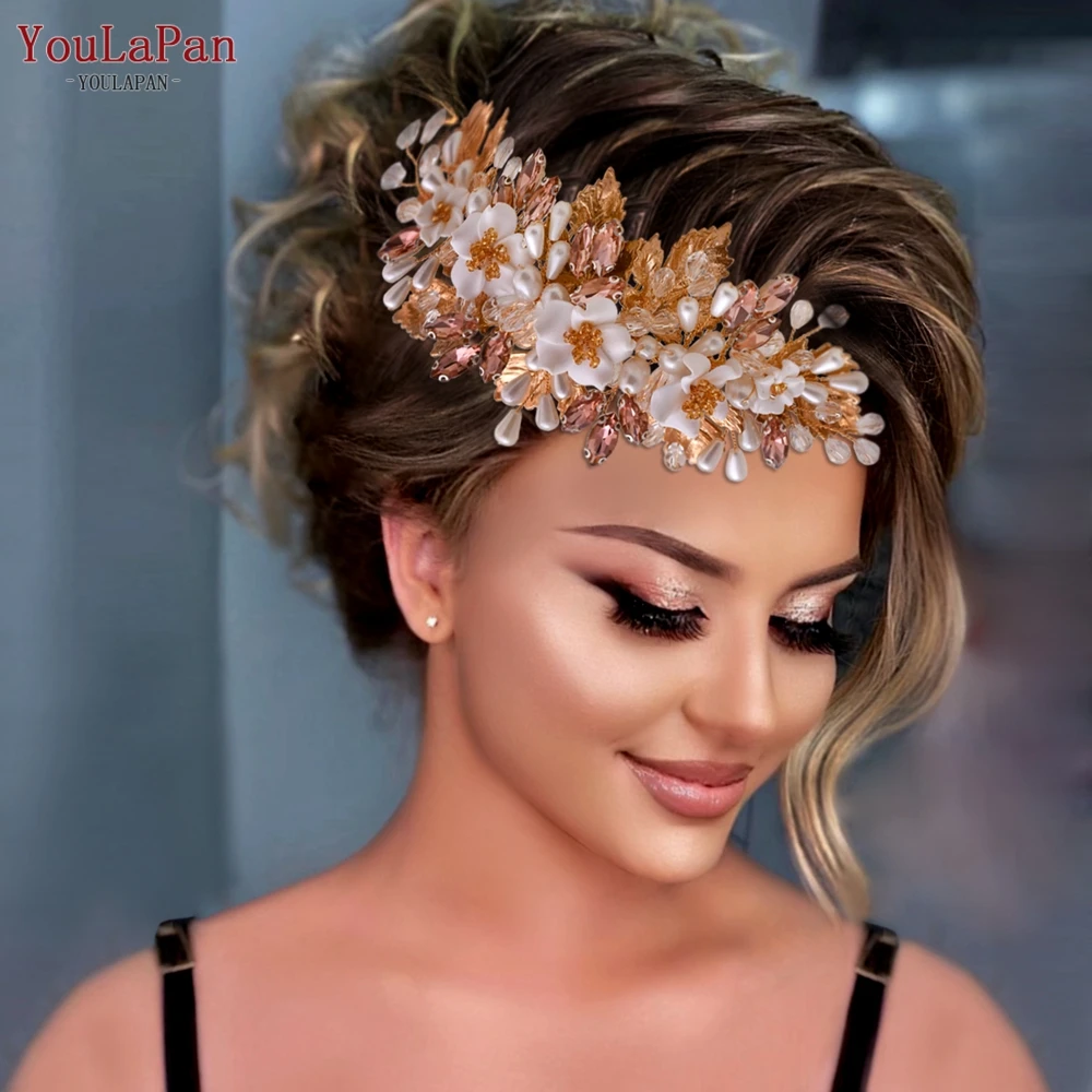 YouLaPan HP321 Rose Gold Rhinestone Bridal Combs Soft Clay Flower Bridal Hair Comb Handmade Wedding Accessories for Women
YouLaPan HP321 Rose Gold Rhinestone Bridal Combs Soft Clay Flower Bridal Hair Comb Handmade Wedding Accessories for Women