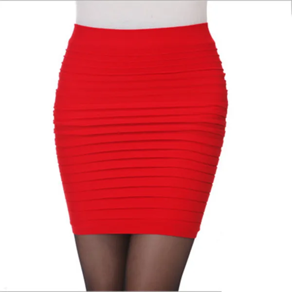 

Летняя новая эластичная юбка-карандаш в полоску/женская модная тонкая облегающая Складная дизайнерская короткая юбка с узором