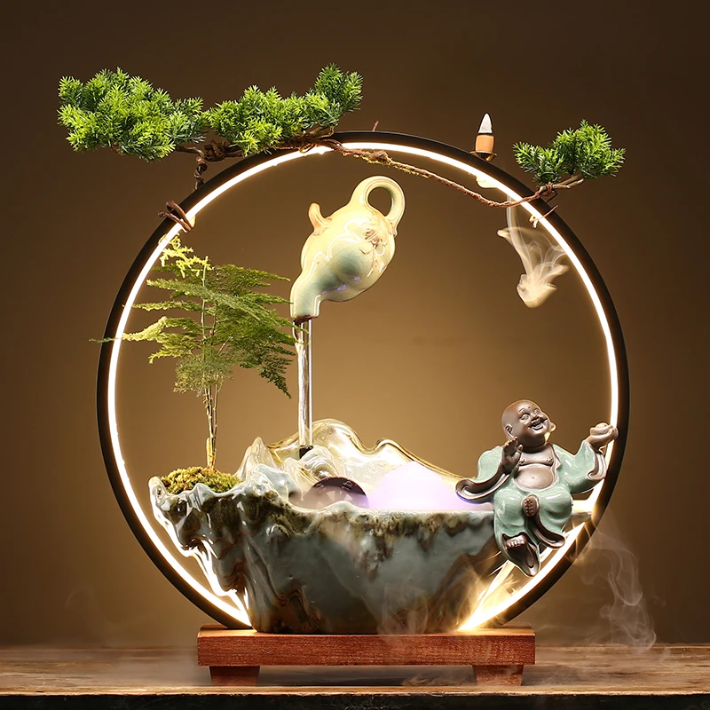 Backflow Chinese Incense Burner Usb Ceramic Metal Incense Burner Lamp Stand Kit Cascada De Incienso Spiritual Decoration ZY50XL
Backflow Chinese Incense Burner Usb Ceramic Metal Incense Burner Lamp Stand Kit Cascada De Incienso Spiritual Decoration ZY50XL