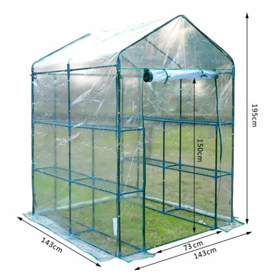 Mini Greenhouse PVC Plastic Garden Outdoor Plants Grow House Cover For Flowers Roll-up Windows Without Frame 73*143*195cm
Mini Greenhouse PVC Plastic Garden Outdoor Plants Grow House Cover For Flowers Roll-up Windows Without Frame 73*143*195cm