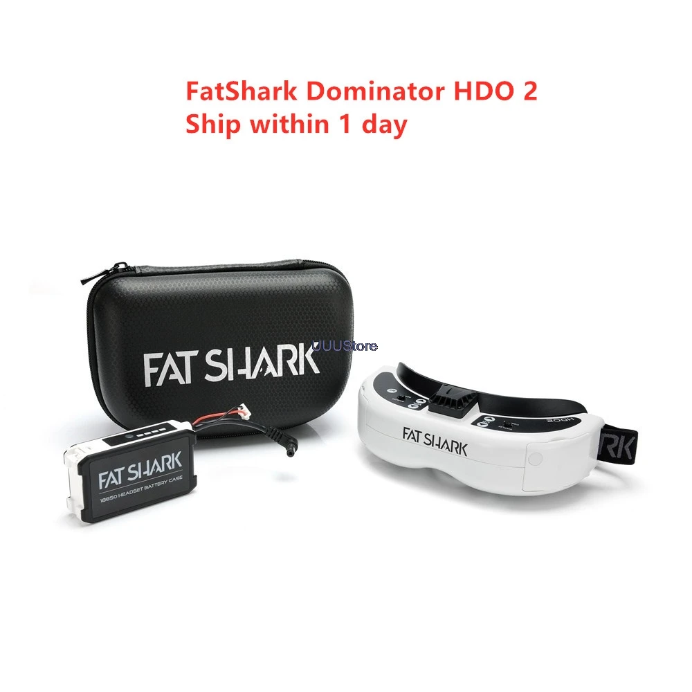 

Instock ship in 1 day FatShark Dominator HDO 2 FPV Goggles 1280x960 OLED Display 46 Degree Field Video Headset for RC Drone