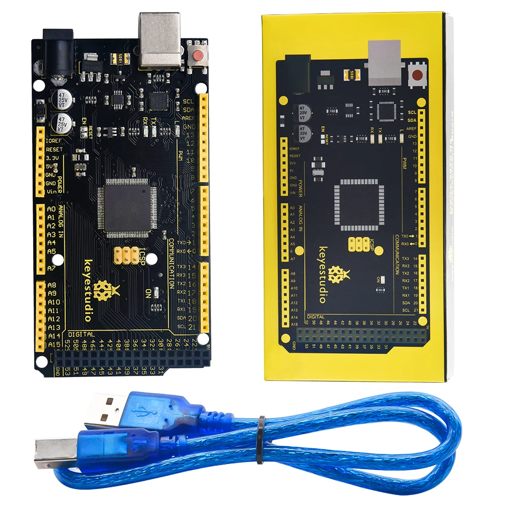 Новинка 2020, макетная плата Keyestudio 2560 R3 с последовательным чипом USB CP2102 + USB-кабель, совместимый с Arduino Mega2560, подарочная коробка
Новинка 2020, макетная плата Keyestudio 2560 R3 с последовательным чипом USB CP2102 + USB-кабель, совместимый с Arduino Mega2560, подарочная коробка