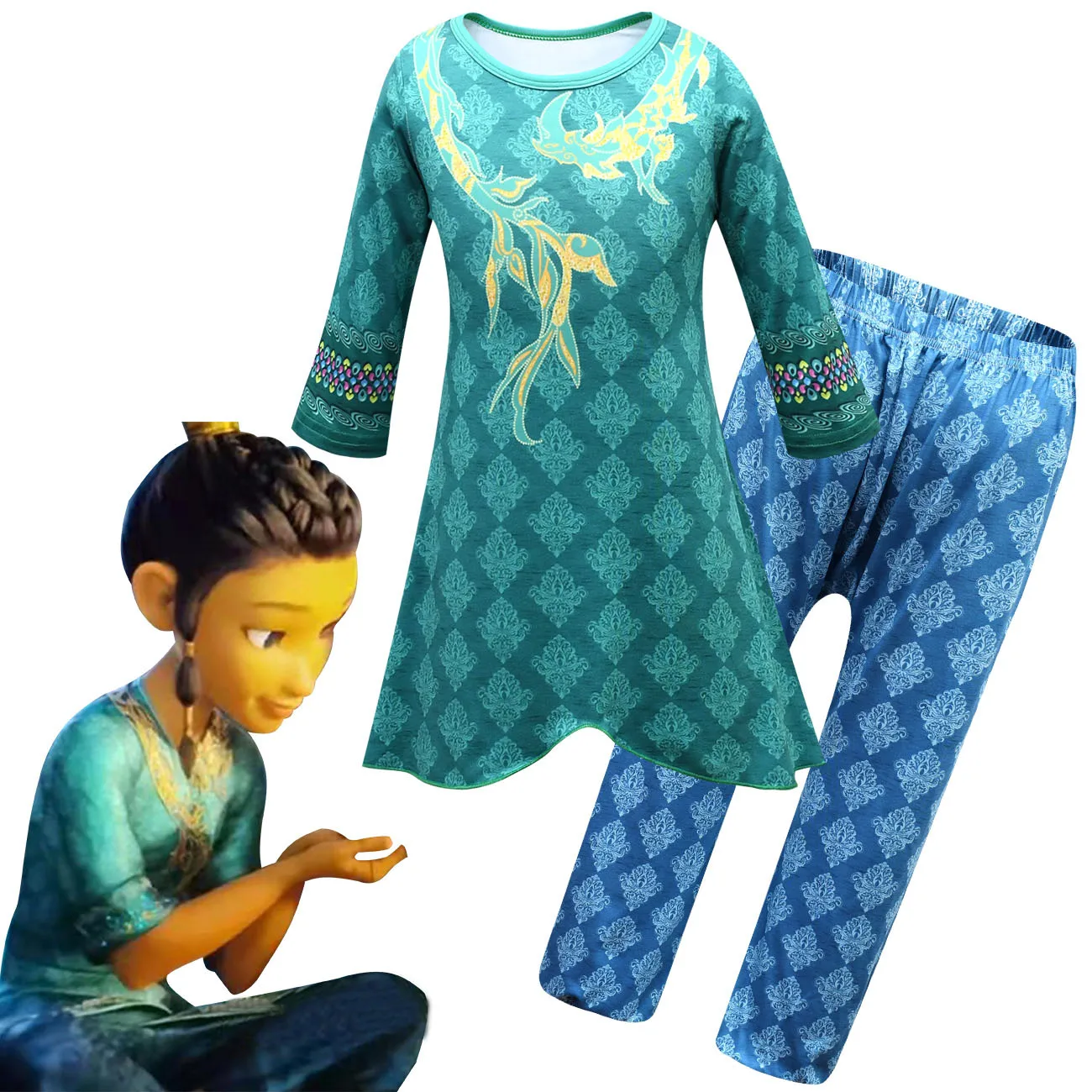 Raya and The Last Dragon Cosplay Costume Halloween for Kids Anime Cosplay Clothes
Raya and The Last Dragon Cosplay Costume Halloween for Kids Anime Cosplay Clothes