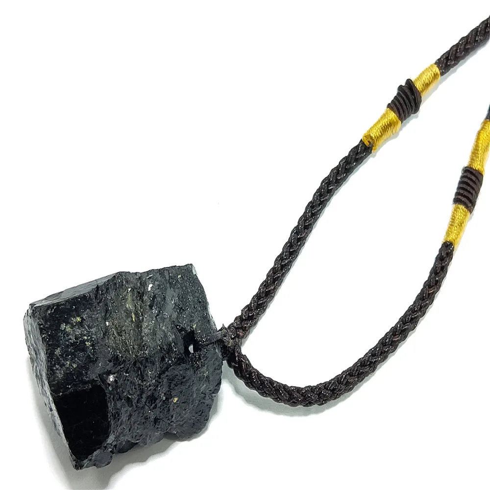 LOOKER Imixlot Natural Black Tourmaline Pendant Raw Gemstone Stone Collection Crystals Necklace Hand-Woven Jewelry
LOOKER Imixlot Natural Black Tourmaline Pendant Raw Gemstone Stone Collection Crystals Necklace Hand-Woven Jewelry