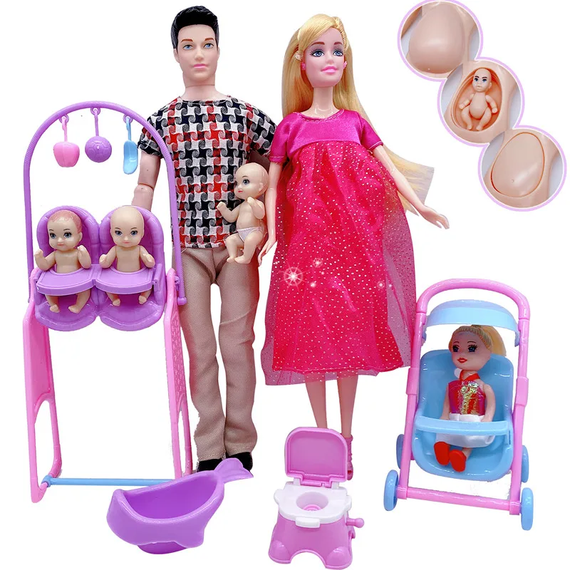 6-person family combination = 11.5" male doll father/pregnant mother/baby doll stroller crib children’s toy best birthday gift
6-person family combination = 11.5" male doll father/pregnant mother/baby doll stroller crib children’s toy best birthday gift