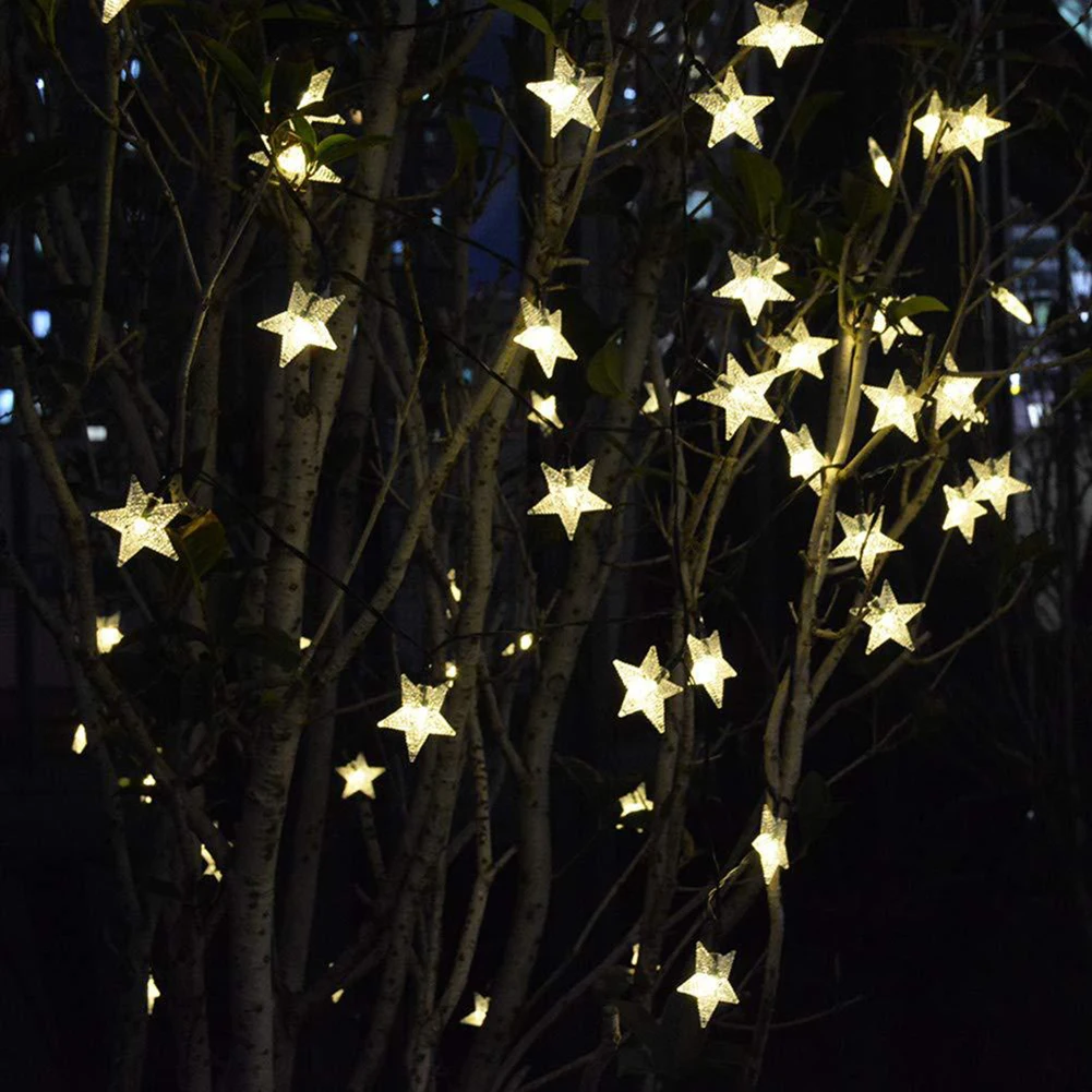 Solar LED Star String Lights Outdoor Fairy Garland Lamp Festival Art Decoration Kids Bedroom Party New Year Christmas Ornament
Solar LED Star String Lights Outdoor Fairy Garland Lamp Festival Art Decoration Kids Bedroom Party New Year Christmas Ornament