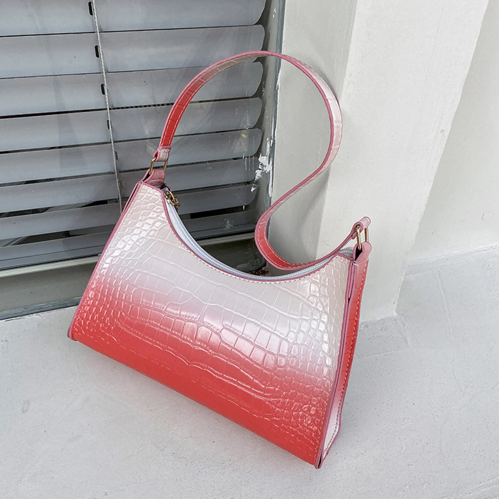 Fashion Women PU Leather Gradient Color Alligator Pattern Shoulder Underarm Bag Casual Ladies Small Hobos Handbags Purse
Fashion Women PU Leather Gradient Color Alligator Pattern Shoulder Underarm Bag Casual Ladies Small Hobos Handbags Purse