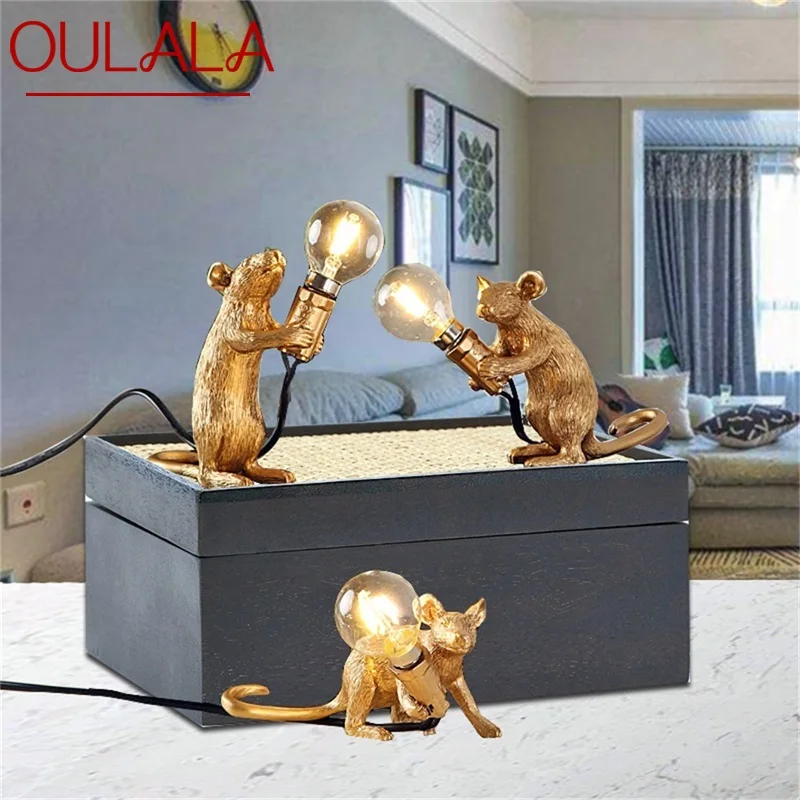 OULALA Table Lamps LED Resin Modern Creative Cartoon Mouse Decoration Desk Light For Home
OULALA Table Lamps LED Resin Modern Creative Cartoon Mouse Decoration Desk Light For Home