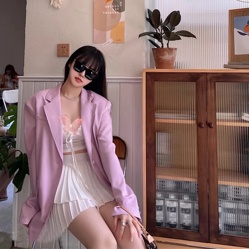 Niche Fashionable Loose Stitching Printed Suit Jacket Temperament Mid-length BF Style Suit
Niche Fashionable Loose Stitching Printed Suit Jacket Temperament Mid-length BF Style Suit