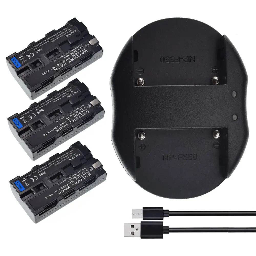 3 аккумулятора для Yongnuo YN300/360 YN600 LED Video светильник Godox 500LR + зарядное устройство с