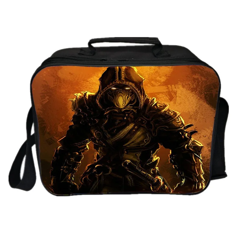 Сумка для ланча Scorpion In Mortal Kombat X термоизолированная сумка на плечо пикника и