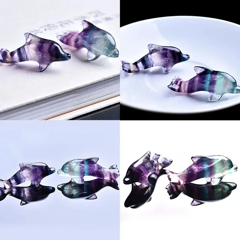 1PC Natural Fluorite Dolphin Mineral Crystal Guardian Gem Friendship Love Family Home Decoration Study Room Decoration DIY Gift
1PC Natural Fluorite Dolphin Mineral Crystal Guardian Gem Friendship Love Family Home Decoration Study Room Decoration DIY Gift