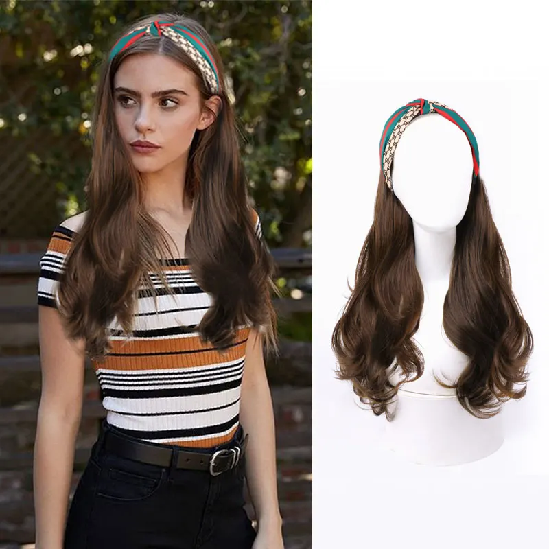 Fashion Lady Headband Wig Wave Wig hair band wig integrated wig Wigs Natural wave Head band Scarf Wigs
Fashion Lady Headband Wig Wave Wig hair band wig integrated wig Wigs Natural wave Head band Scarf Wigs