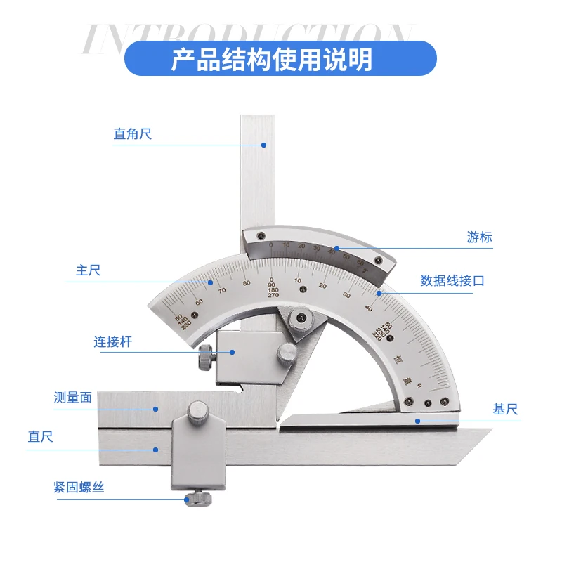 

Универсальный угловой измерительный прибор транспортир Угол линейки измеритель измерительный инструмент 0-320 градусов