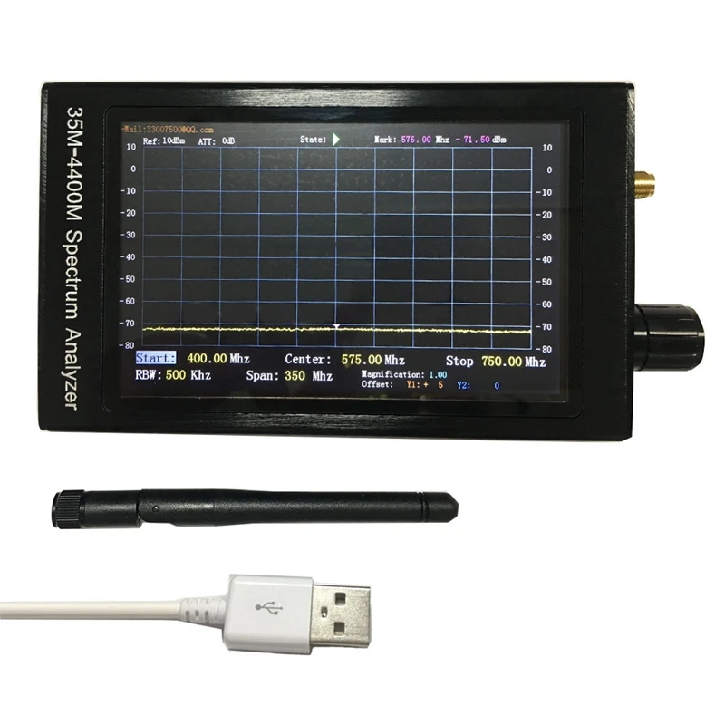 ABSF Spectrum Analyzer Handheld 4.3 Inch LCD Sn 35M-4400M Portable Analysis Tool for Walkie Talkie Toy Remote 2.4Gwifi
ABSF Spectrum Analyzer Handheld 4.3 Inch LCD Sn 35M-4400M Portable Analysis Tool for Walkie Talkie Toy Remote 2.4Gwifi