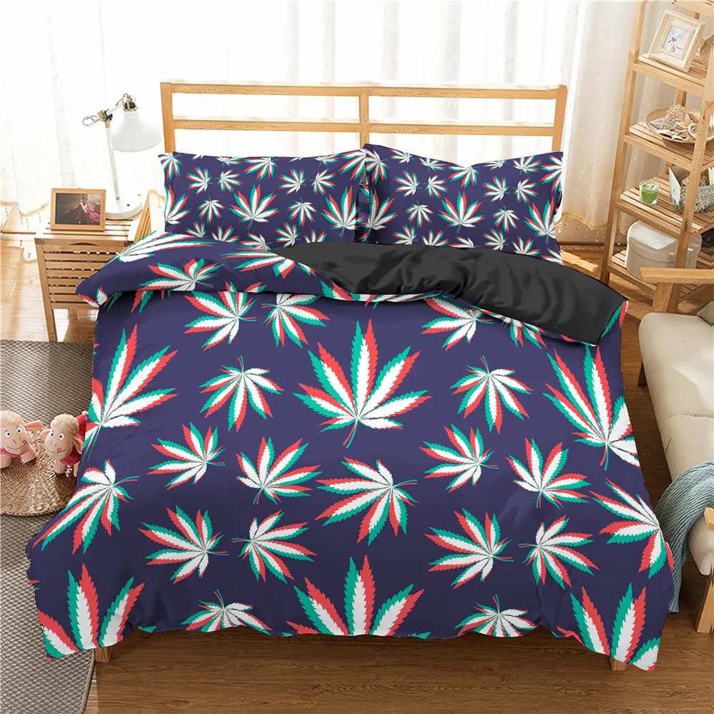 Maple Leaf Home Textile Bedding Set Duvet Cover Pillowcase 3D Bed Sets 2/3 Piece Set Of Single Double Queen King Size
Maple Leaf Home Textile Bedding Set Duvet Cover Pillowcase 3D Bed Sets 2/3 Piece Set Of Single Double Queen King Size